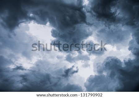 dark storm clouds before rain Royalty-Free Stock Photo #131790902