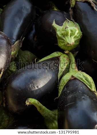 Eggplant at the local farmer's market.