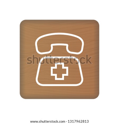 Sos Icon. Rescue Services Phone Call Illustration Isolated On A Background. Vector Icon Illustration. Unique Pattern Design For Brochures, Web