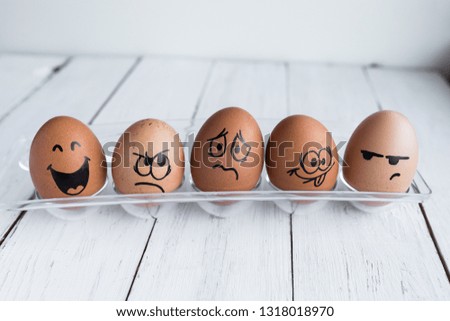 Eggs Faces, drawnigs on egg, Easter eggs