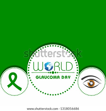 Vector illustration of a Background for World Glaucoma Day- 12 March
