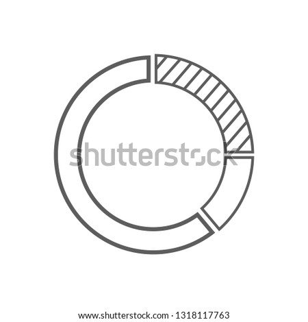 circle diagram icon. Element of Finance for mobile concept and web apps icon. Outline, thin line icon for website design and development, app development