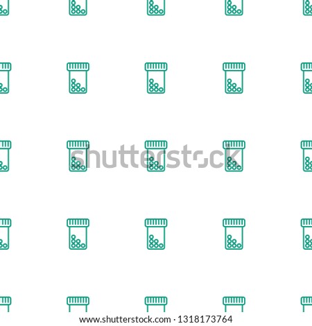 bottle pills icon pattern seamless white background. Editable outline bottle pills icon. bottle pills icon pattern for web and mobile.
