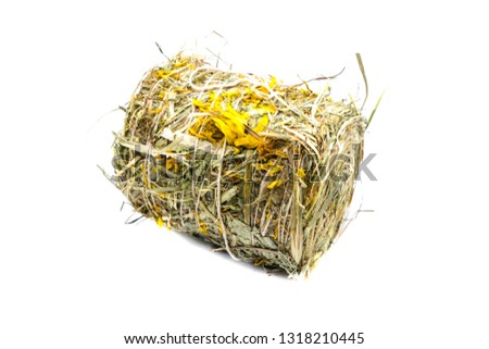 Hay Bale isolated on white