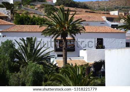 FUERTEVENTURA, CANARY ISLANDS - 2019, FEBRUARY - View in the historical village of Betancuria