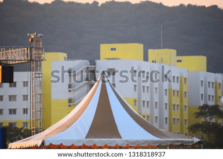 Colorful Tent or Shelter top pattern 