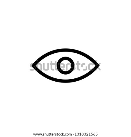Eye icon. Visibility icon Royalty-Free Stock Photo #1318321565