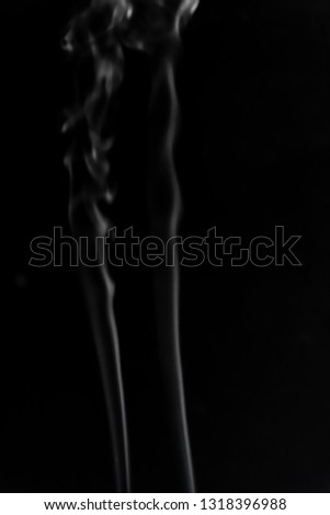 White smoke on black background photography