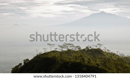 foggy Morning Merbabu Mountain
