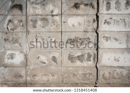 abstract background of crack cement wall