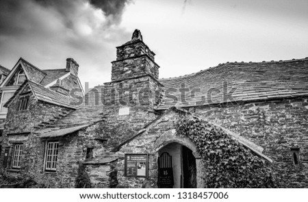 The Old Post Office of Tintagel in Cornwall - a famous building