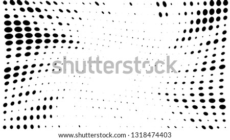 Halftone gradient explosion pattern. Abstract halftone vector dots background. Fireworks dots pattern. Pop Art, Comic small dots. Star rays halftone poster. Shine, sun rays. Twisted wave sunrise rays