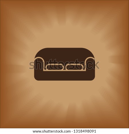 Sofa Icon. vector web icon