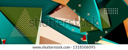 3d triangular shapes geometric background. Origami style pattern with triange shapes for decorative design. Poster design. Line design. Modern presentation vector template