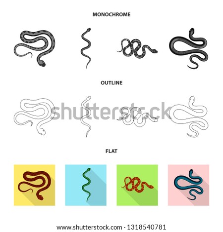 Vector design of mammal and danger icon. Set of mammal and medicine stock symbol for web.