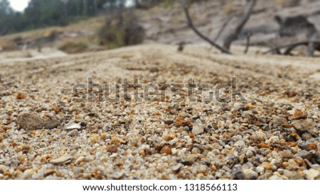 Closeup to sand on a beach