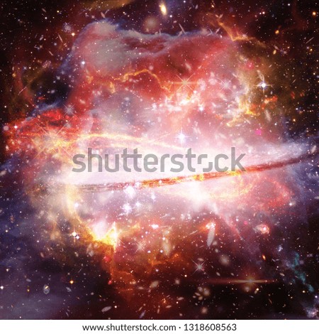 Galaxy and stars. The elements of this image furnished by NASA.
