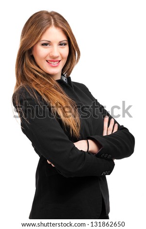 Beautiful young businesswoman portrait