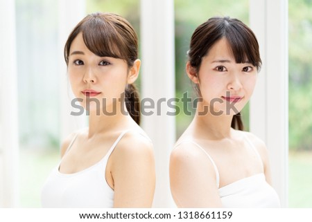 attractive asian woman beauty image