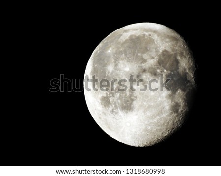 Moon close up background