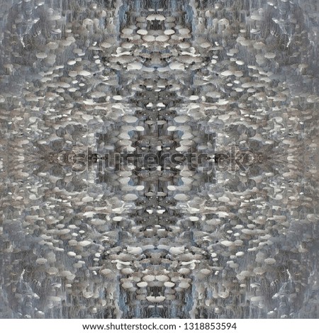 weathered grey petrified wooden panel, abstract symmetric pattern
