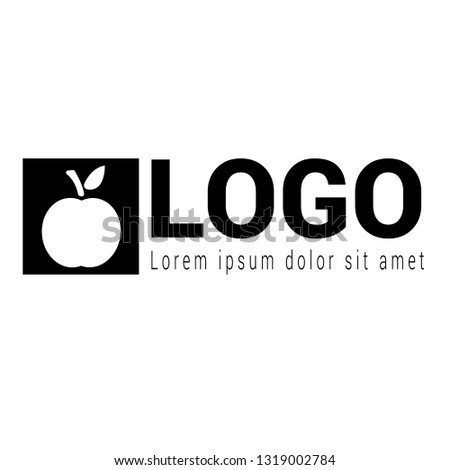 apple logo concept. Designed for your web site design, logo, app, UI