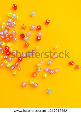 Multicolored beads colorful concept background. 