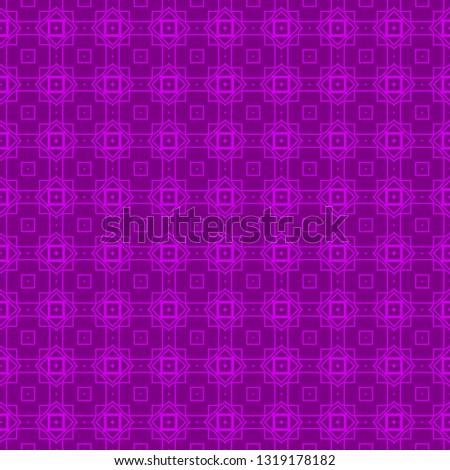 Abstract Repeat Backdrop With Lace Geometric Ornament. Vector illustration. Purple color.