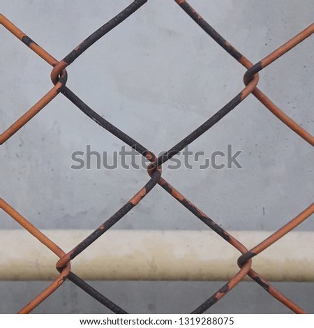 Steel mesh made as a fence