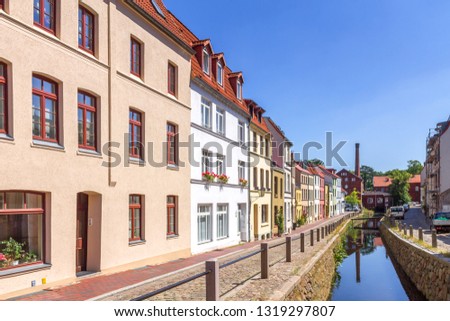 Historical city of Wismar, Germany 