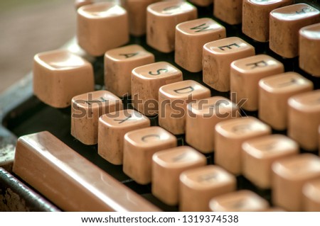 old typewriter  isolated