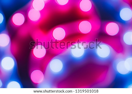 Abstract duotone lights background. Burple and blue backdrop.