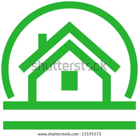 Small house vector icon