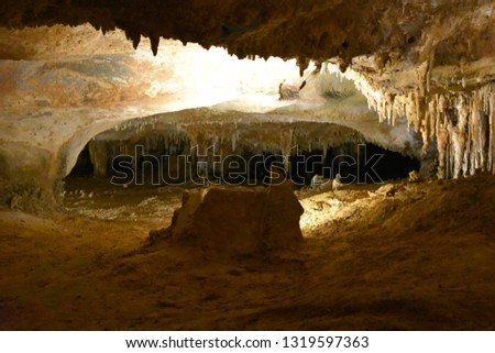 Cave picture with formation