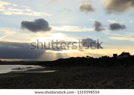 sunset beach sky 