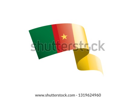Cameroon flag, vector illustration on a white background
