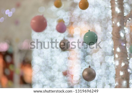 decorate the ball in the christmas festival