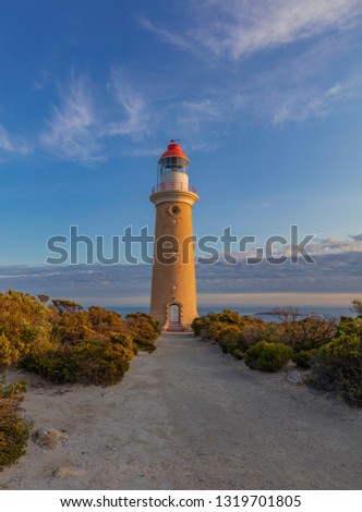 Beautiful evening light at Cape Du Couedic Lighthouse. Flinders Chase National Park.Kangaroo Island,South Australia.