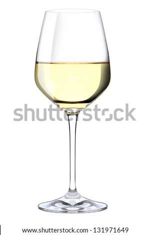 A glass of white wine Royalty-Free Stock Photo #131971649