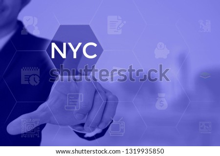 NYC - technology and business concept