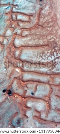 erosion, abstract photography of the deserts of Africa from the air. aerial view of desert landscapes, Genre: Abstract Naturalism, from the abstract to the figurative, 