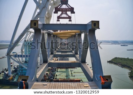 Padma Bridge Under contraction. Padma Bridge is not a dream, now it's reality. Already 8th span of the bridge is connected. After completing the installation of 8th span and 1200 meters is visible.