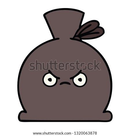 cute cartoon of a sack