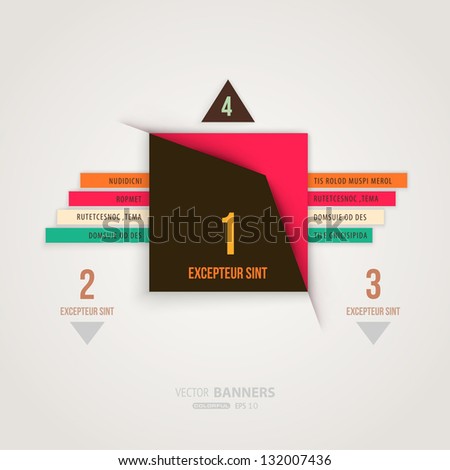 Modern banner for business web design, eps 10 vector illustration