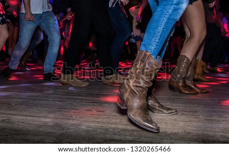 County Line Dancing in motion : boots