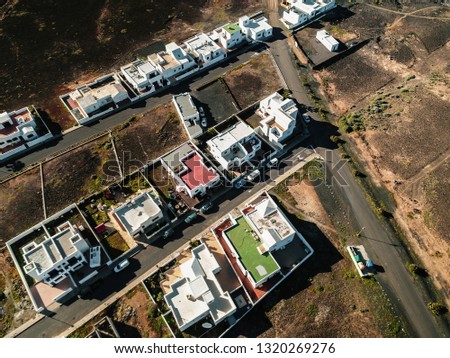 Aerial View of Lanzarote in Gran Canary 