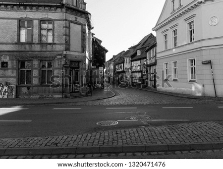 old h houses in quedlinburg, germany, Saxony-Anhalt,