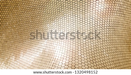 Shinny hexagonal texture. Luxury metalic texture Royalty-Free Stock Photo #1320498152