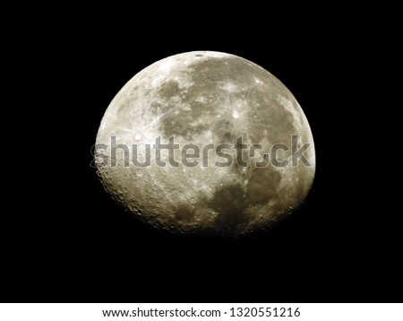 Eighty Six percent of Moon / The Moon is an astronomical body that orbits planet Earth and is Earth's only permanent natural satellite