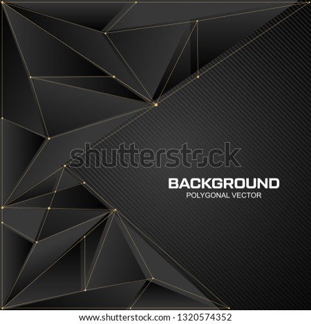 Polygonal background black color